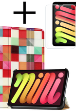 NoXx NoXx iPad Mini 7 Hoesje Met Screenprotector - Blokken