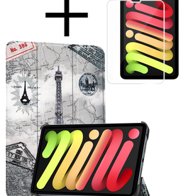 NoXx NoXx iPad Mini 7 Hoesje Met Screenprotector - Eiffeltoren