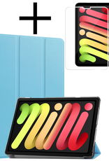 NoXx NoXx iPad Mini 7 Hoesje Met Screenprotector - Lichtblauw