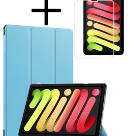NoXx NoXx iPad Mini 7 Hoesje Met Screenprotector - Lichtblauw