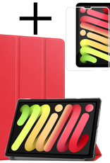 NoXx NoXx iPad Mini 7 Hoesje Met Screenprotector - Rood