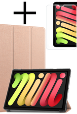 NoXx NoXx iPad Mini 7 Hoesje Met Screenprotector - Rose goud