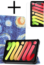 NoXx NoXx iPad Mini 7 Hoesje Met Screenprotector - Sterrenhemel