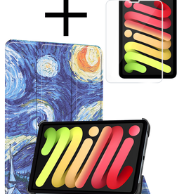 NoXx NoXx iPad Mini 7 Hoesje Met Screenprotector - Sterrenhemel