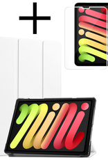 NoXx NoXx iPad Mini 7 Hoesje Met Screenprotector - Wit