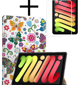 NoXx NoXx iPad Mini 7 Hoesje Met Screenprotector - Vlinders