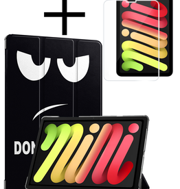 NoXx NoXx iPad Mini 7 Hoesje Met Screenprotector - Don't Touch Me