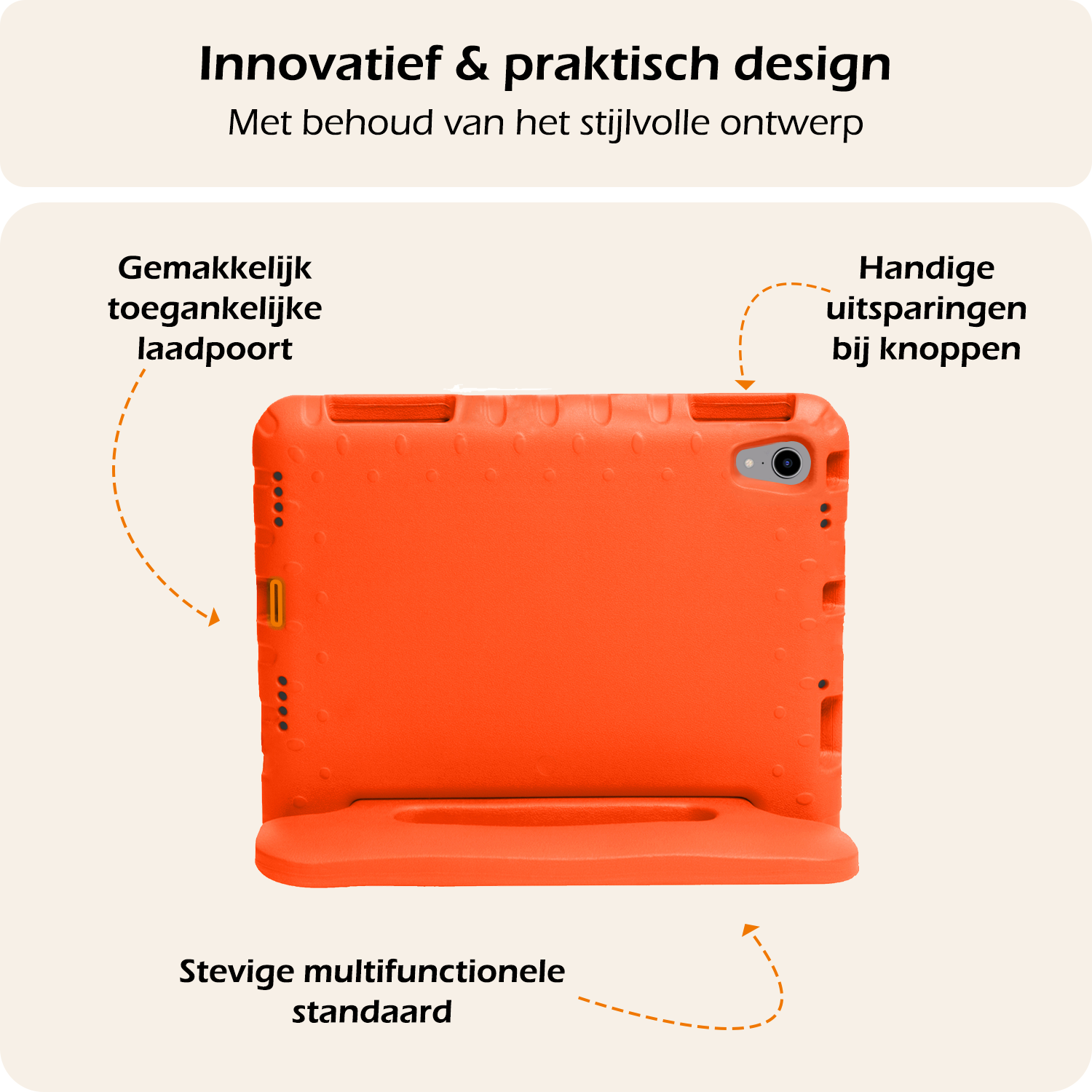 Nomfy Nomfy iPad Mini 7 Kinderhoes - Oranje