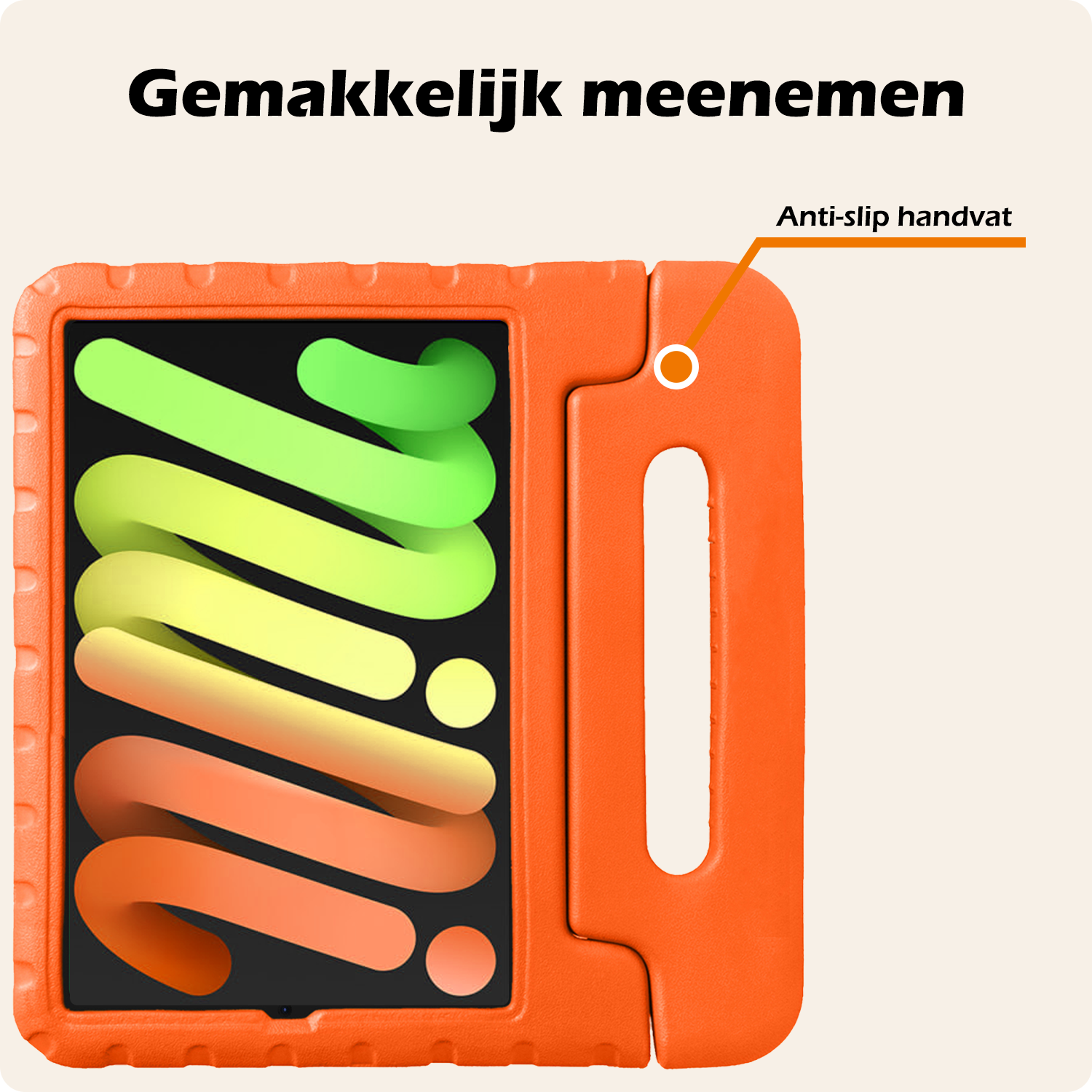 Nomfy Nomfy iPad Mini 7 Kinderhoes - Oranje