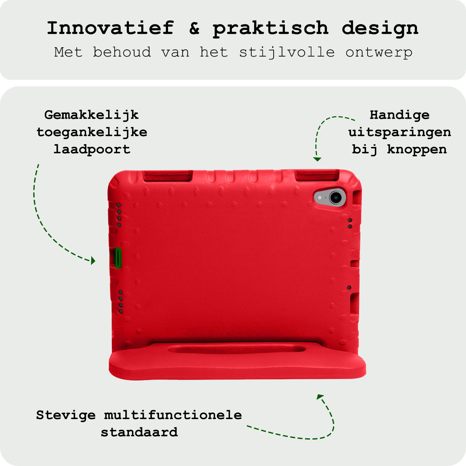 BASEY. BASEY. iPad Mini 7 Kinderhoes - Rood