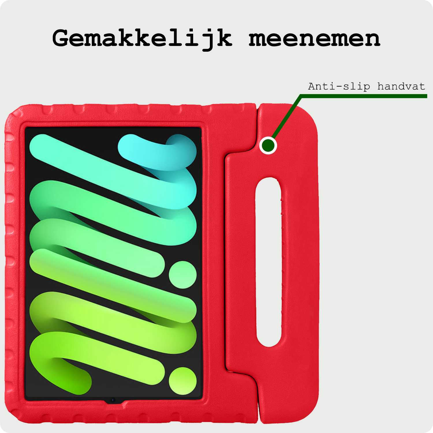 BASEY. BASEY. iPad Mini 7 Kinderhoes - Rood