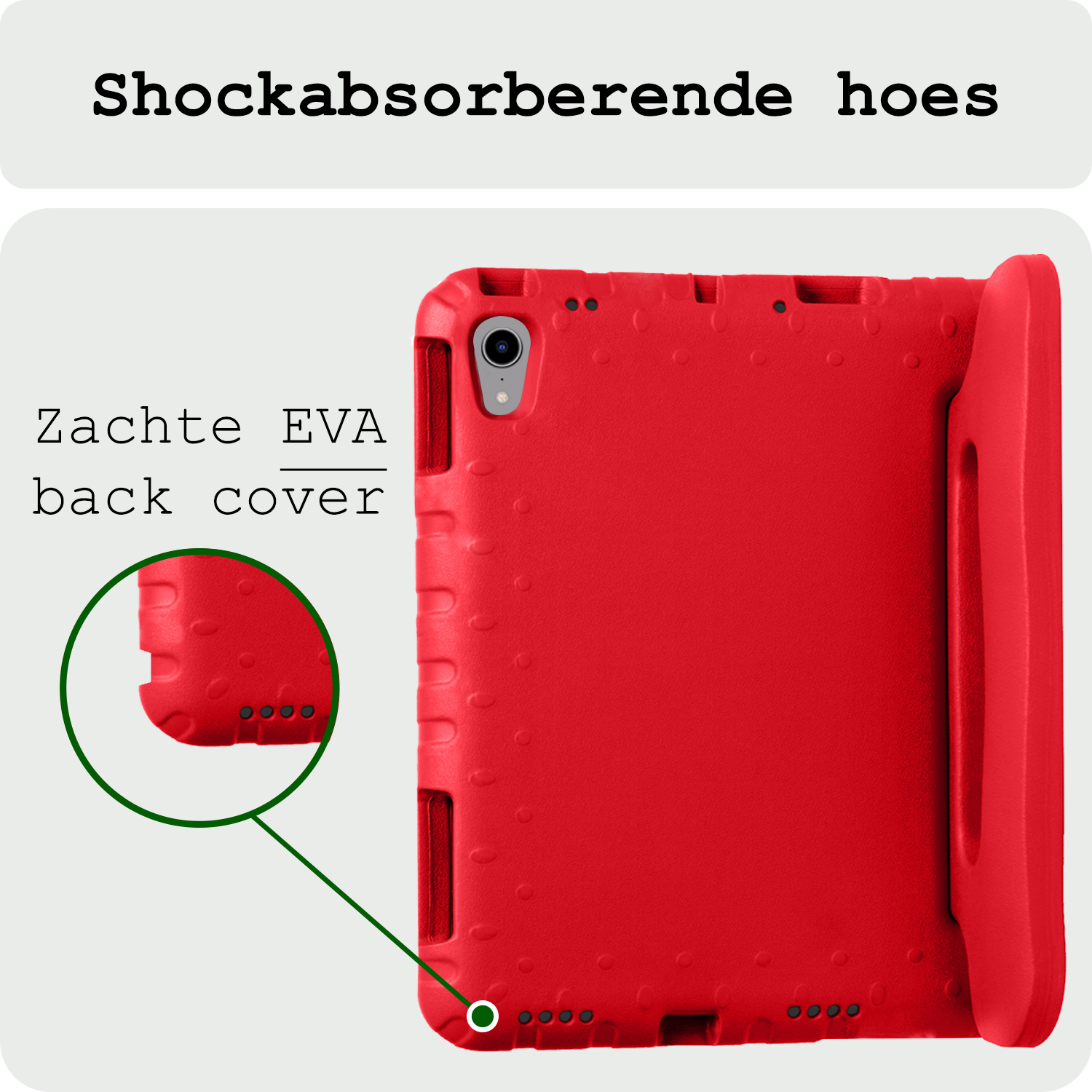 BASEY. BASEY. iPad Mini 7 Kinderhoes Met Screenprotector - Rood