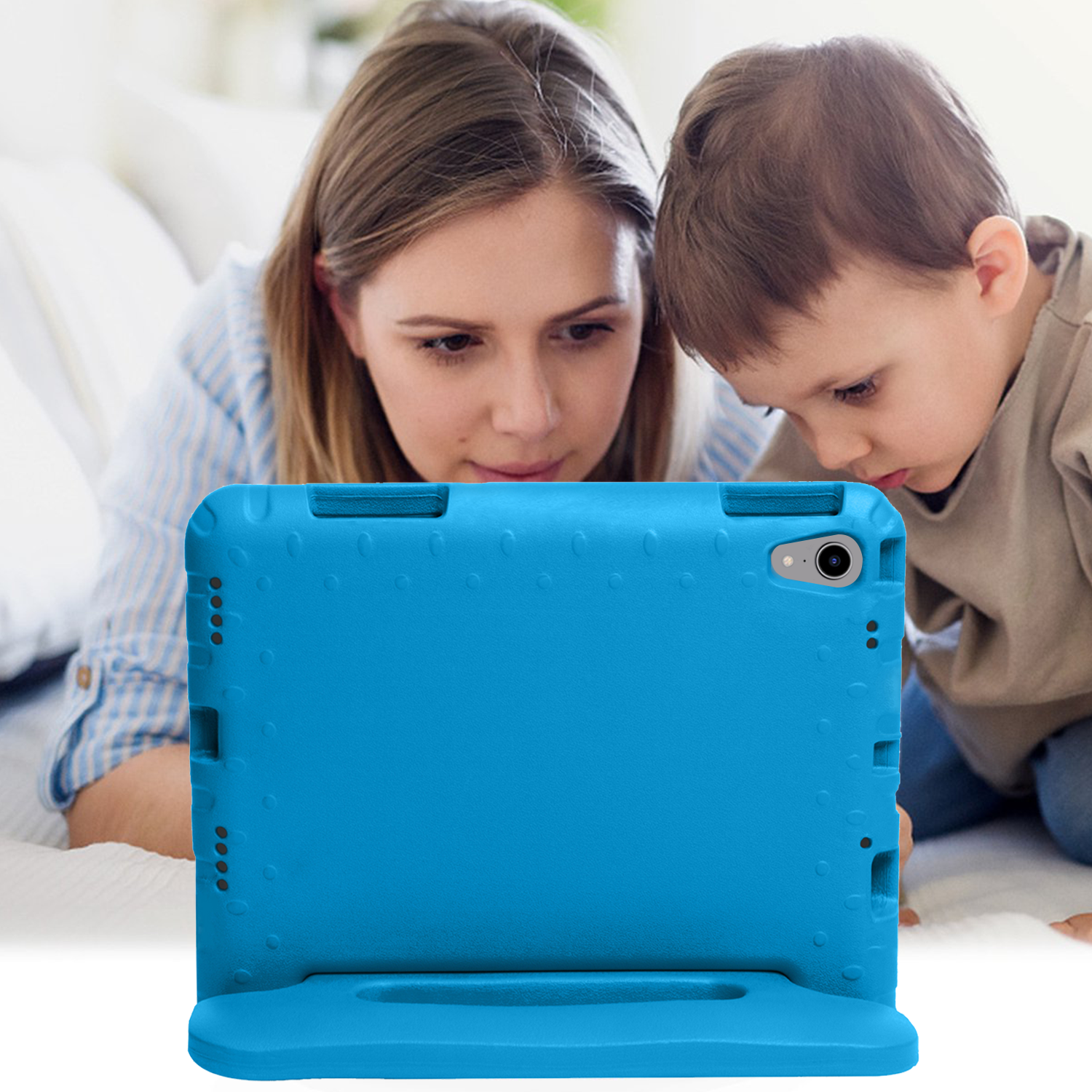 BASEY. BASEY. iPad Mini 7 Kinderhoes Met 2x Screenprotector - Blauw
