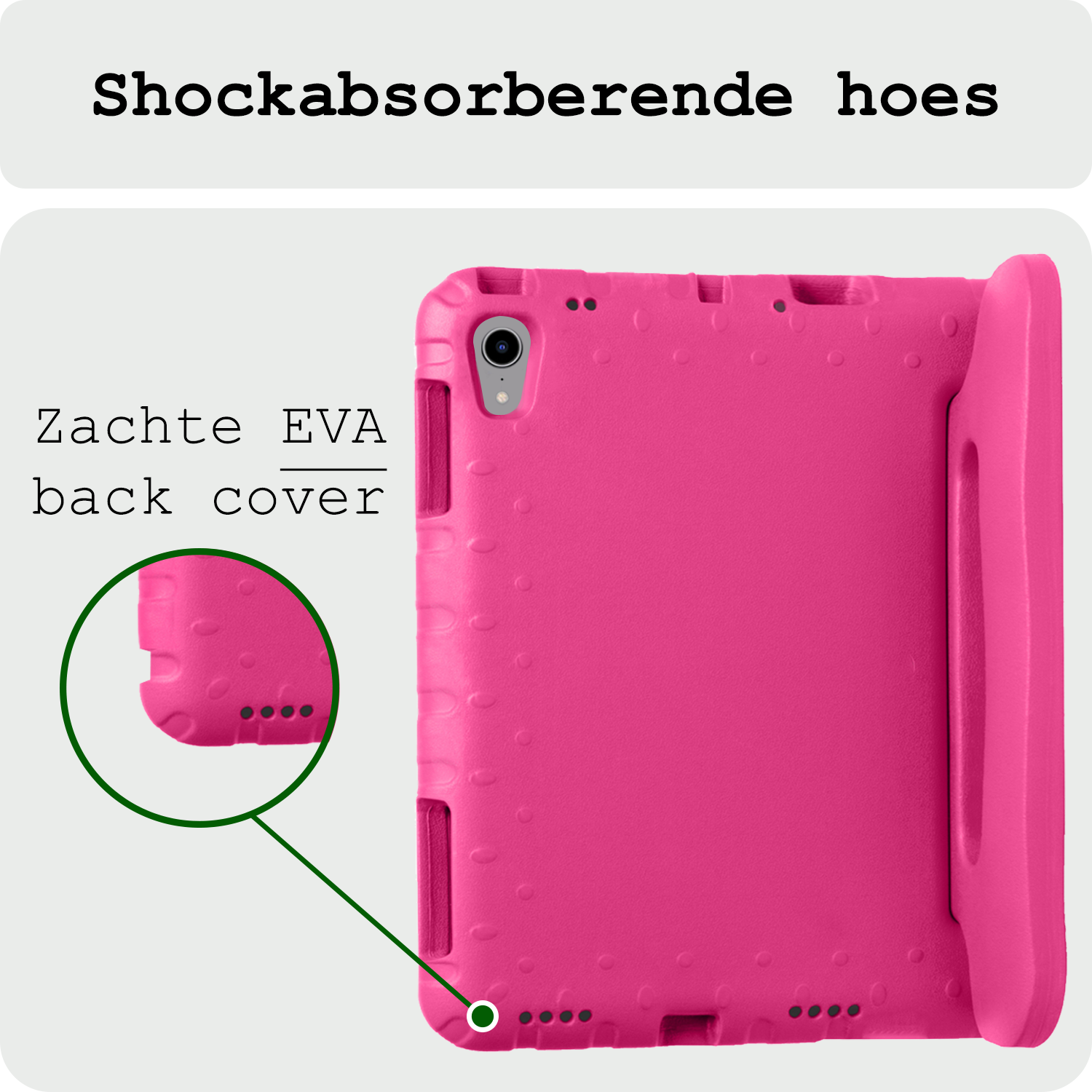 BASEY. BASEY. iPad Mini 7 Kinderhoes Met 2x Screenprotector - Roze