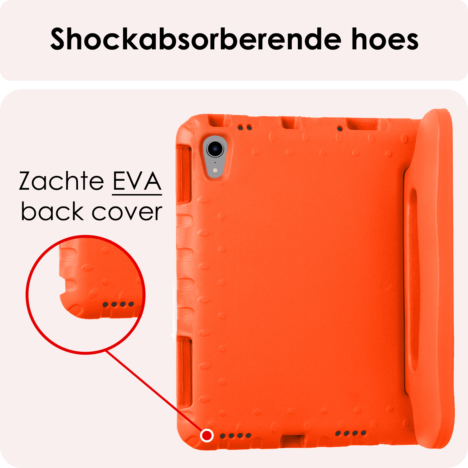 NoXx NoXx iPad Mini 7 Kinderhoes Met Screenprotector - Oranje