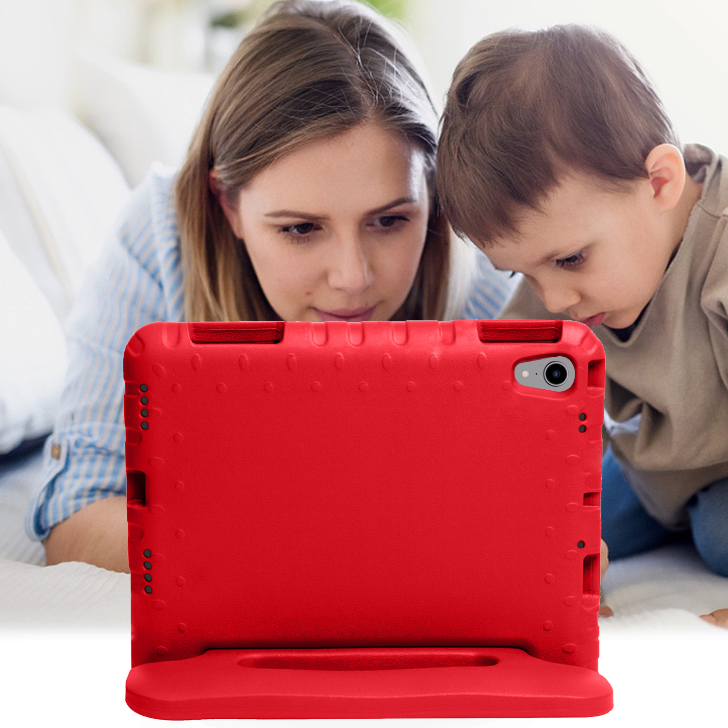 NoXx NoXx iPad Mini 7 Kinderhoes Met Screenprotector - Rood