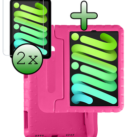 BASEY. BASEY. iPad Mini 7 Kinderhoes Met 2x Screenprotector - Roze