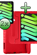 BASEY. BASEY. iPad Mini 7 Kinderhoes Met 2x Screenprotector - Rood