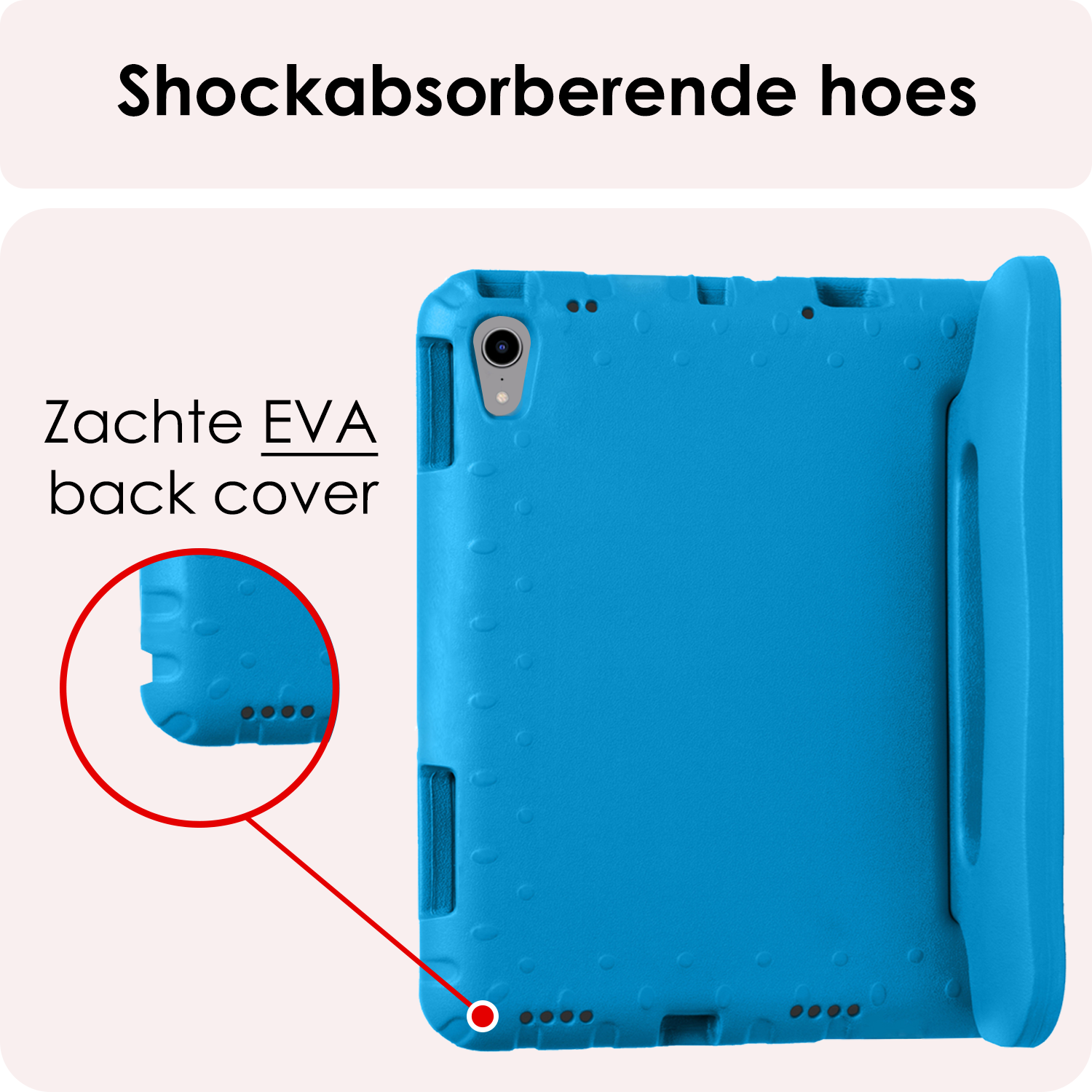 NoXx NoXx iPad Mini 7 Kinderhoes Met 2x Screenprotector - Blauw