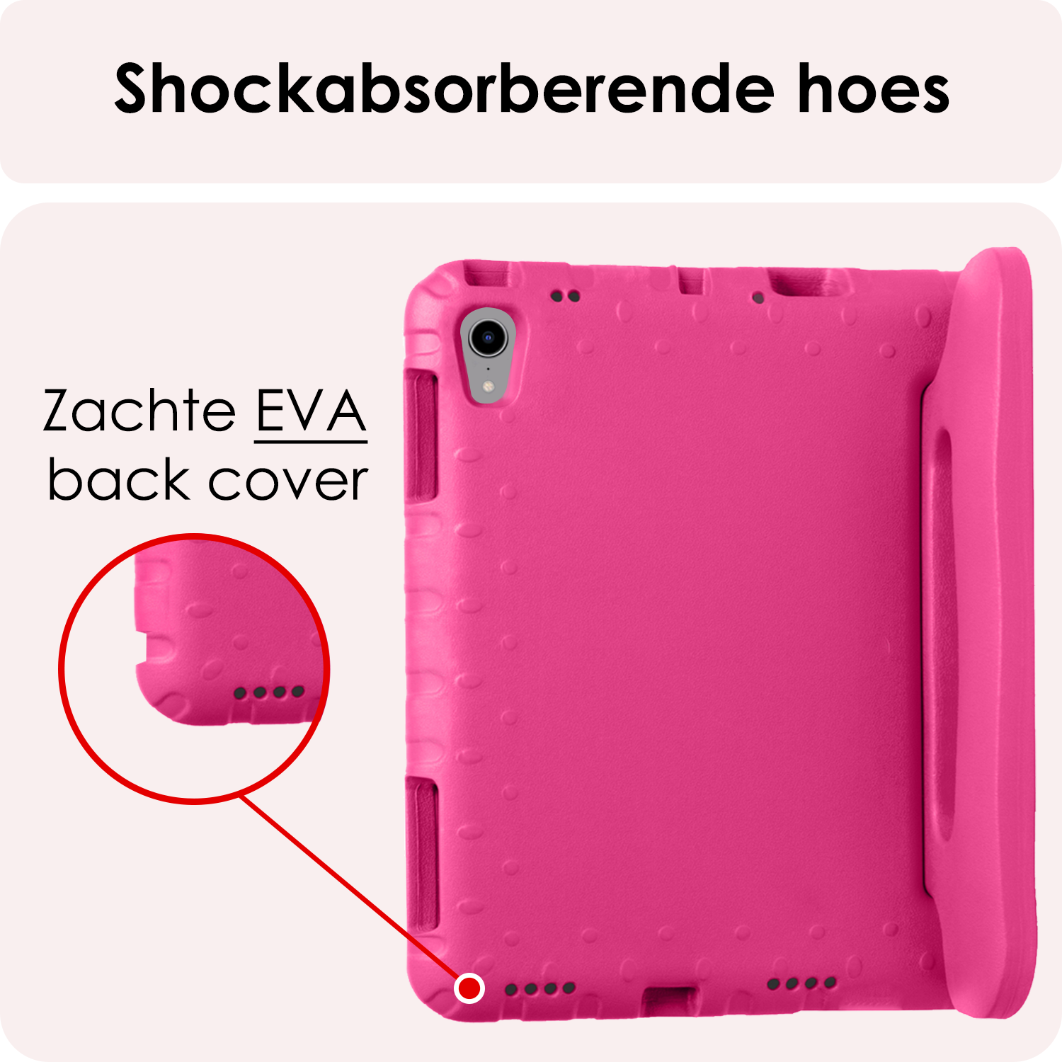 NoXx NoXx iPad Mini 7 Kinderhoes Met 2x Screenprotector - Roze