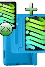 BASEY. BASEY. iPad Mini 7 Kinderhoes Met 2x Screenprotector - Blauw