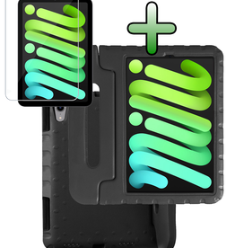 BASEY. BASEY. iPad Mini 7 Kinderhoes Met Screenprotector - Zwart