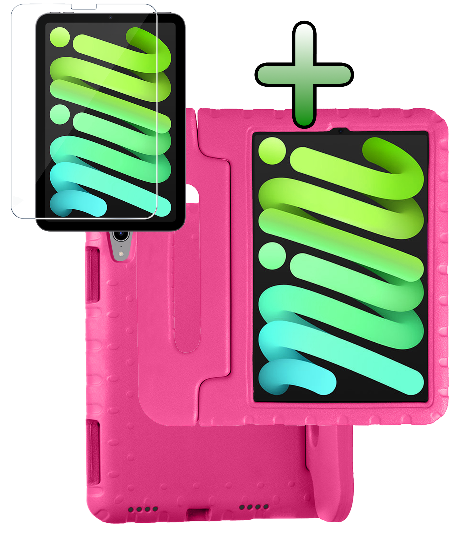 BASEY. BASEY. iPad Mini 7 Kinderhoes Met Screenprotector - Roze