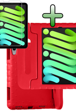 BASEY. BASEY. iPad Mini 7 Kinderhoes Met Screenprotector - Rood
