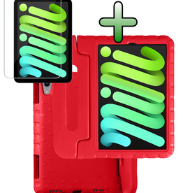 BASEY. BASEY. iPad Mini 7 Kinderhoes Met Screenprotector - Rood