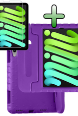 BASEY. BASEY. iPad Mini 7 Kinderhoes Met Screenprotector - Paars