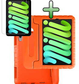 BASEY. BASEY. iPad Mini 7 Kinderhoes Met Screenprotector - Oranje