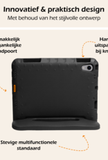 Nomfy Nomfy iPad Mini 7 Kinderhoes Met Screenprotector - Zwart