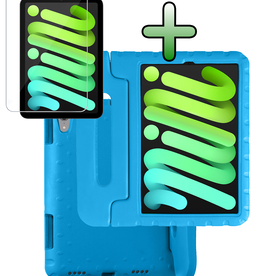 BASEY. BASEY. iPad Mini 7 Kinderhoes Met Screenprotector - Blauw