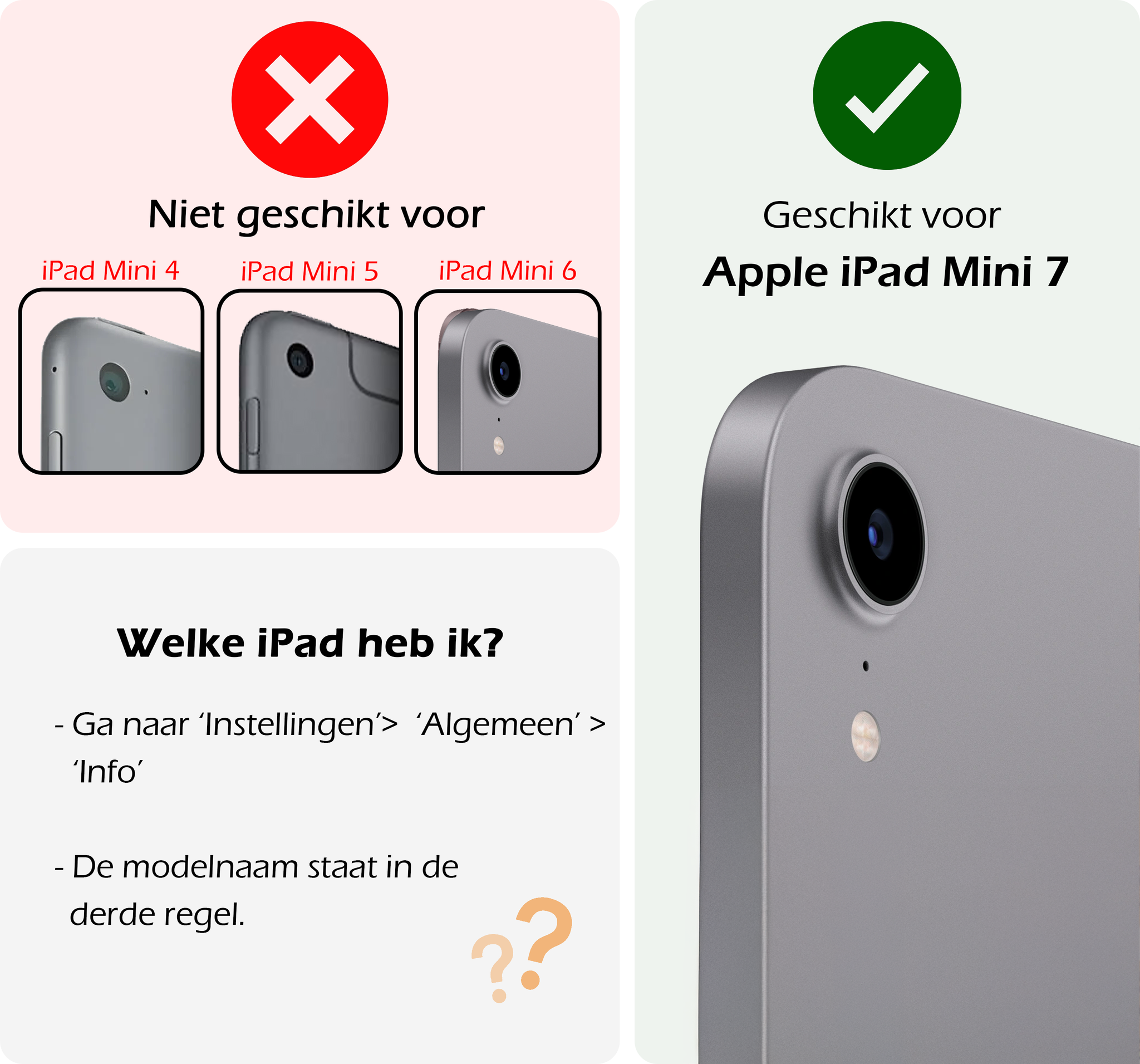Nomfy Nomfy iPad Mini 7 Kinderhoes Met 2x Screenprotector - Paars