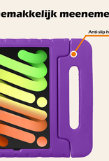 Nomfy Nomfy iPad Mini 7 Kinderhoes Met 2x Screenprotector - Paars
