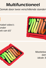 Nomfy Nomfy iPad Mini 7 Kinderhoes Met 2x Screenprotector - Rood