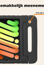 Nomfy Nomfy iPad Mini 7 Kinderhoes Met 2x Screenprotector - Zwart