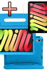 NoXx NoXx iPad Mini 7 Kinderhoes Met Screenprotector - Blauw