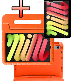 NoXx NoXx iPad Mini 7 Kinderhoes Met Screenprotector - Oranje