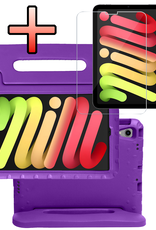 NoXx NoXx iPad Mini 7 Kinderhoes Met Screenprotector - Paars