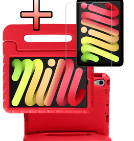 NoXx NoXx iPad Mini 7 Kinderhoes Met Screenprotector - Rood