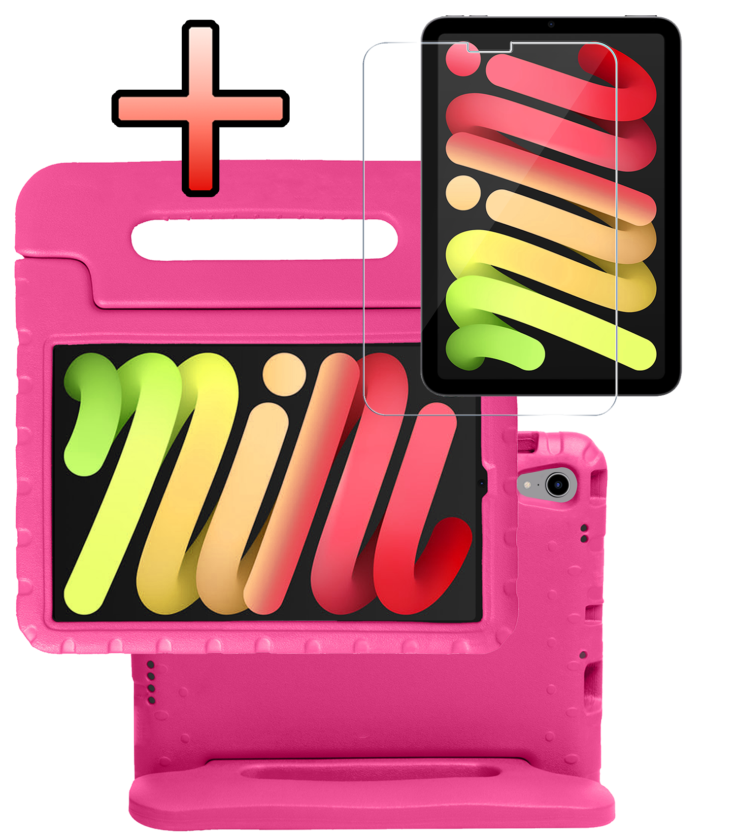 NoXx NoXx iPad Mini 7 Kinderhoes Met Screenprotector - Roze
