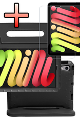 NoXx NoXx iPad Mini 7 Kinderhoes Met Screenprotector - Zwart