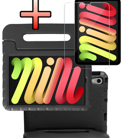 NoXx NoXx iPad Mini 7 Kinderhoes Met Screenprotector - Zwart