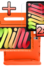 NoXx NoXx iPad Mini 7 Kinderhoes Met 2x Screenprotector - Oranje
