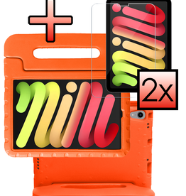 NoXx NoXx iPad Mini 7 Kinderhoes Met 2x Screenprotector - Oranje