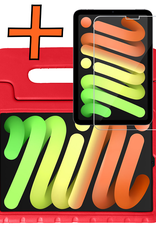 Nomfy Nomfy iPad Mini 7 Kinderhoes Met Screenprotector - Rood