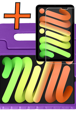 Nomfy Nomfy iPad Mini 7 Kinderhoes Met Screenprotector - Paars