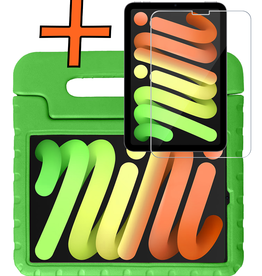 Nomfy Nomfy iPad Mini 7 Kinderhoes Met Screenprotector - Groen