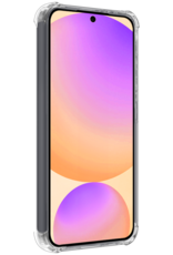 Nomfy Hoesje Geschikt voor Samsung S24 FE Hoesje Pasjeshouder Shockproof Pas Houder Met Screenprotector - Hoesje Geschikt voor Samsung Galaxy S24 FE Hoes Met Kaarthouder - Transparant